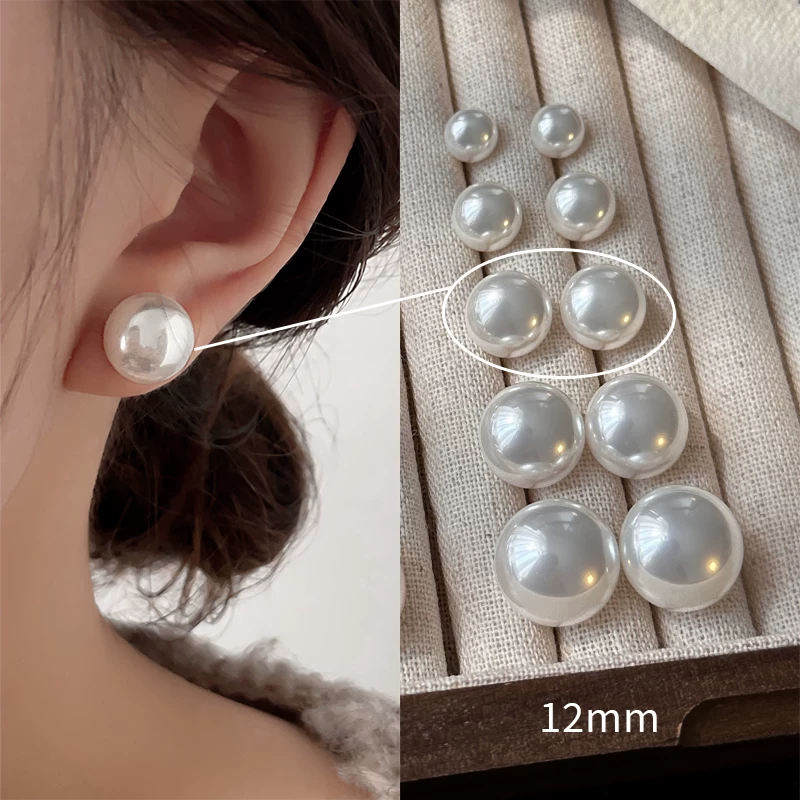 Earrings from pearl, ear clips, high-quality style, light luxury style