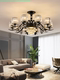 Light Luxury Crystal Living Room Chandelier, Luxurious and Grand Main Light, American Modern Minimalist Ceiling Lighting Combination, Whole House Package