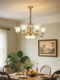 All-Copper American-Style Living Room Chandelier, European-Style Retro High-End Grand Villa Lobby Main Light, Dining Room Copper Lamp, 2026 New Model