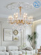 French-Style Light Luxury Crystal Living Room Chandelier, Candle Lamp, High-End and Elegant European-Style Villa Lobby, Dining Room, Bedroom Atmosphere Light