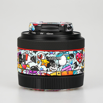 Meibentang is suitable for Canon RF50F1 8 STM lens protective film 16F2 8-skin full-covered sticker 3M
