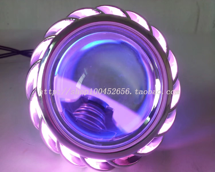 Flying Eagle RSZ WISP RSZ Thế hệ đèn pha hội nghị 2,6 inch Xenon Light Dual Light Lens Angel Eye Hot Wheel - Đèn HID xe máy