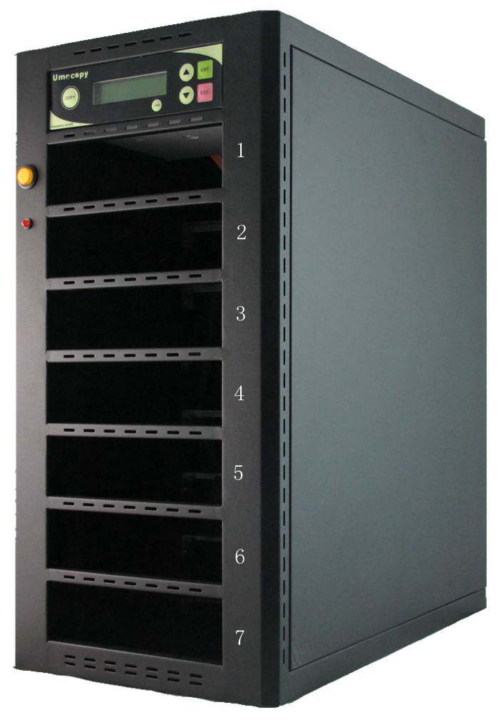 Gold Copy Umecopy Disc Barebore System supports DVD BD burner supports 1 tow 7 disc duplicator