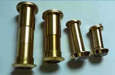 Spring Panpan thickened security door full copper cat's eye HD large viewing angle extended door mirror 14 16 25mm