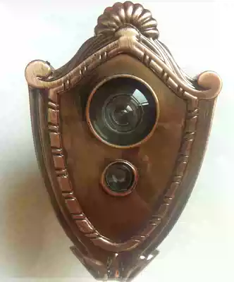 Anti-theft doorbell Jingyuan JY5-8 cat's eye with doorbell Household with back cover doorbell cat's eye integrated Jingyuan