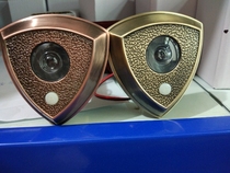 Home security door cat eye HD metal door mirror with doorbell integrated two-in-one old-fashioned universal 16mm with back cover