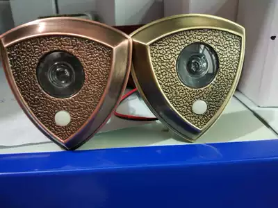 Home security door cat eye HD metal door mirror with doorbell integrated two-in-one old-fashioned universal 16mm with back cover