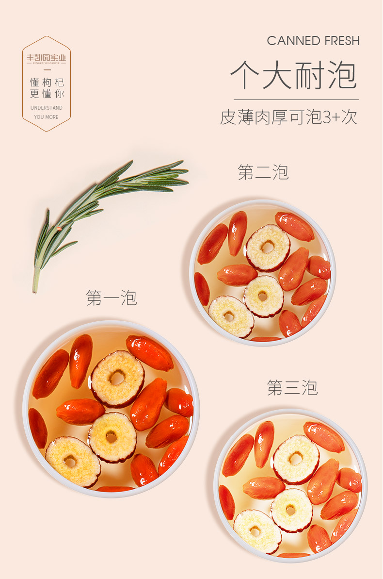 丰凯园 正宗中宁苟杞 头茬特级大果 250g*2罐 图7