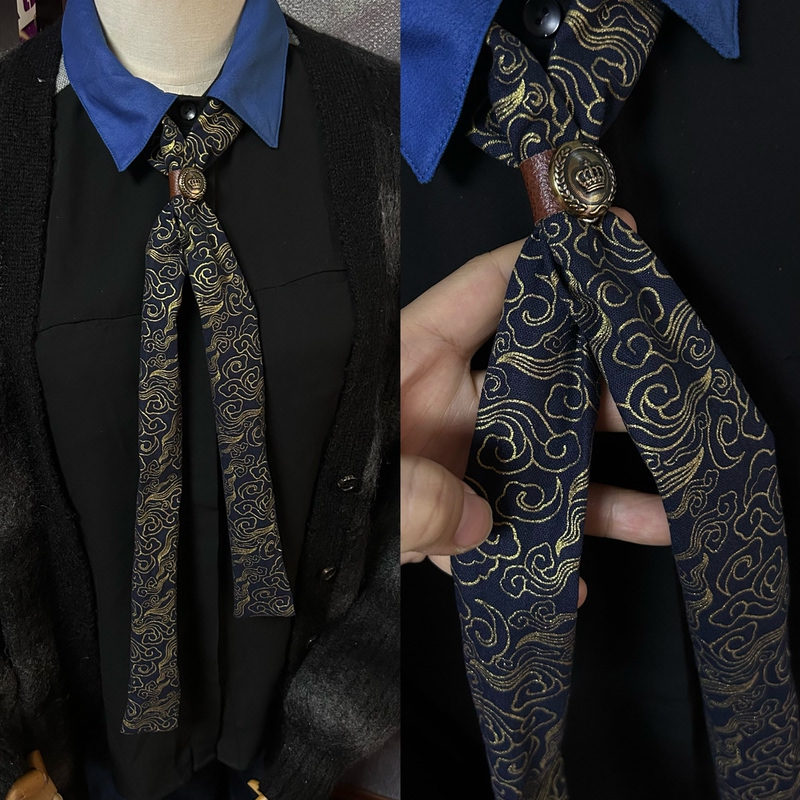 Original Design, Personalized Narrow Version, No-Tie Tie, Slim Leather Buckle Scarf, New High-End Niche Design Tie Original Design, Personalized Narrow Version, No-Tie Tie, Slim Leather Buckle Scarf, New High-End Niche Design Tie