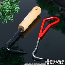 Single claw root hook loosening tool root hook gardening tool potted bonsai root for pot maintenance Root pick grass puller