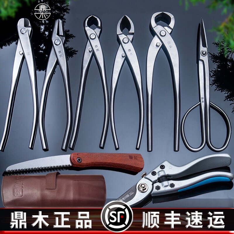 Dingwood leaf bud fork branch ball joint cutting Rod pliers bonsai trimming modeling special tool professional making scissors set