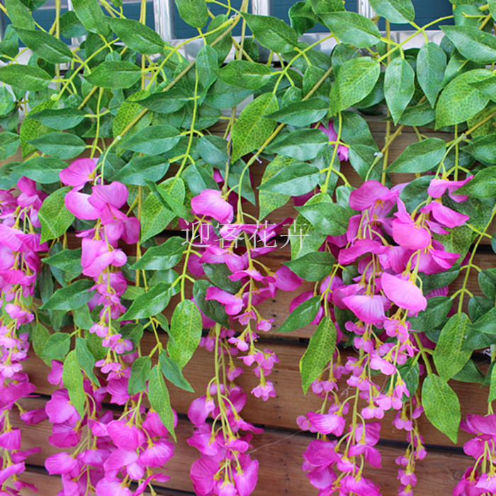 Mô phỏng Hoa Wisteria In màu Hoa đậu Trang trí đám cưới với Hydrangea Mô phỏng Sakura Chi nhánh đám cưới với Hoa Wisteria Hoa cẩm tú cầu - Hoa nhân tạo / Cây / Trái cây hoa giả để bàn