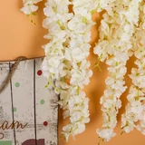 Симуляция глицерия Цветок фиолетовой фиолетовый потолочный цветок и виноградный внутренний интерьер виноградный виноградный висящий свадебный декоративные пластиковые винограды