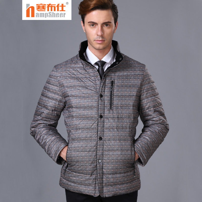 Chill Bussee Middle-aged Down Clothes Male Casual Dad Dress Big Size Thicken Warm Jacket Chill Bussee Winter Clothing 1487