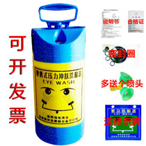 Activity price factory inspection eye washer Portable 5-liter eye washer with pressure gauge Double-port eye washer Buy one get six