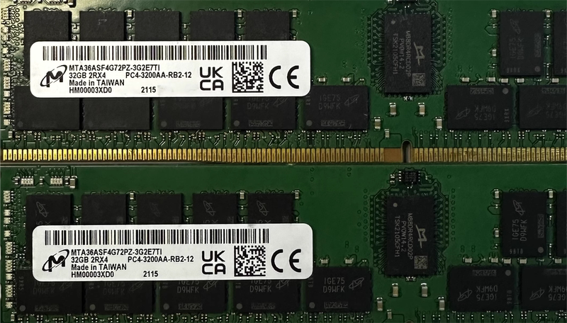 Brand New Micron 32g 2Rx4 Pc4-3200Aa Recc Memory Mta36Asf4G72Pz-3G2R1