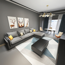 Bedroom combination set leather bed wardrobe dressing table set combination