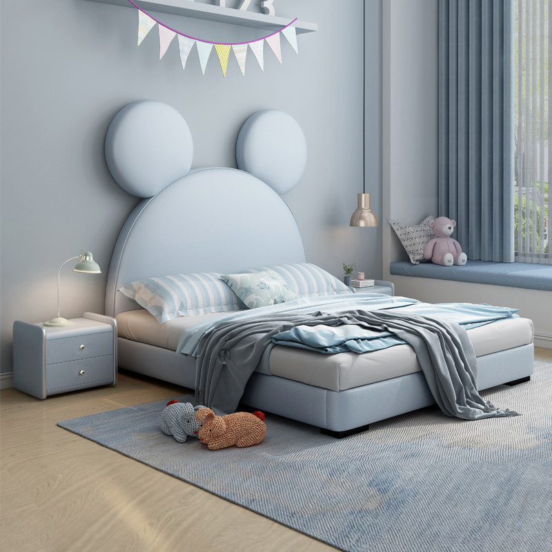 Outlet Edition Children's Bed Girl Princess Bed 1 2 m Small Children Single Bed Teen Cartoon Bed Net Red Girl Bed