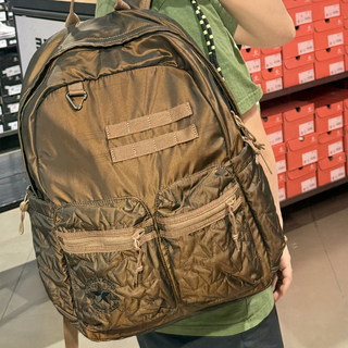 Converse converse's new earthy brown double small bag backpack sports large capacity school bag 10027968-a01