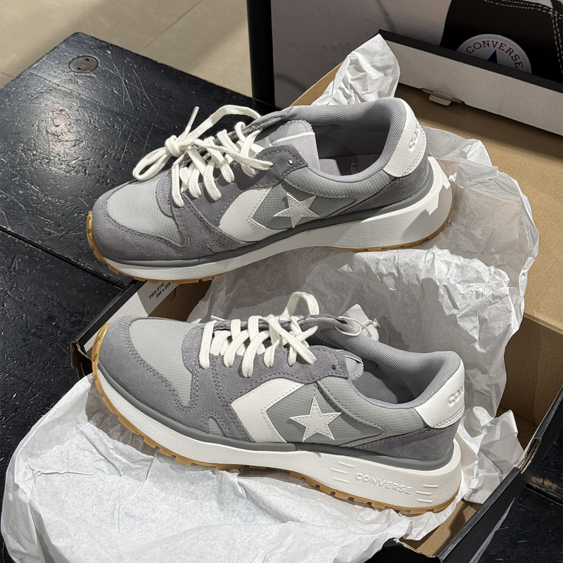 Authentic Converse Omnitrainer Urban Gray and White Patchwork Star Arrow Low-Top Running Shoes A14063C Authentic Converse Omnitrainer Urban Gray and White Patchwork Star Arrow Low-Top Running Shoes A14063C