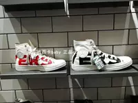 Converse converse chính hãng đối nghịch hổ rung Bảng chữ cái in giày vải cao 159532C 159533C - Plimsolls giay the thao nam