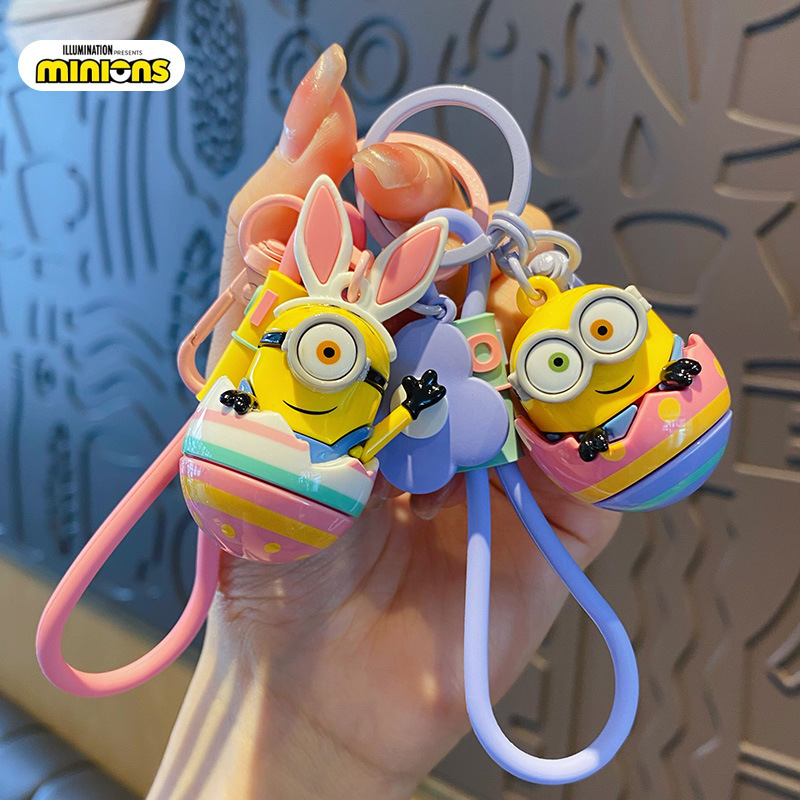 Authentic Beijing Universal Studios Souvenirs Minions Merchandise Keychain Female Doll Key Chain Backpack Small Pendant