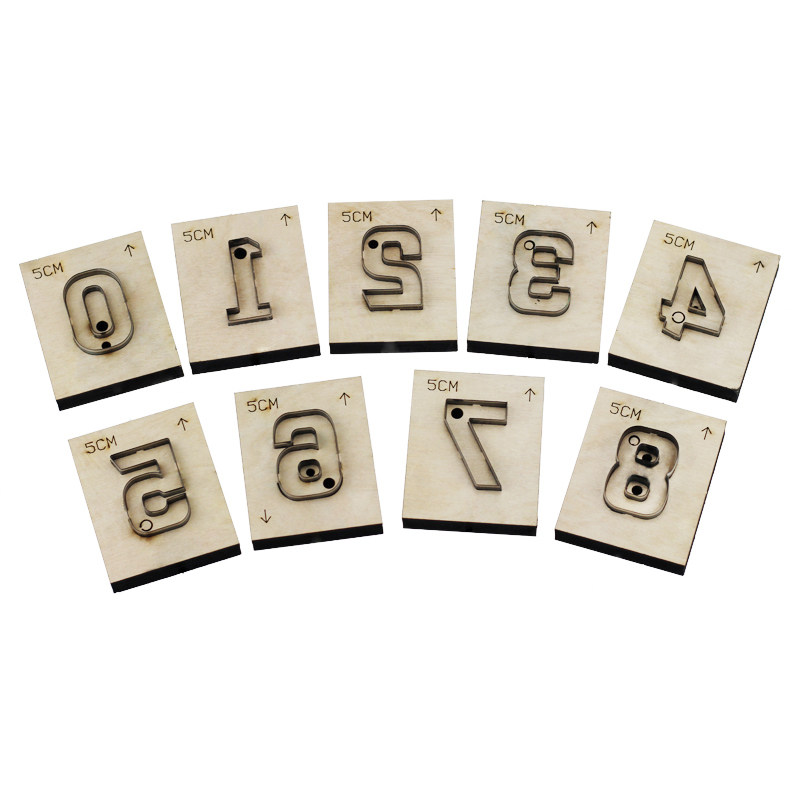 金致刀模数字0-9挂件皮具刀模定制模型工具手工皮具激光刀模定制