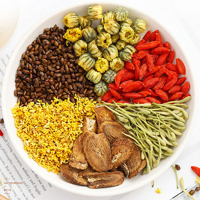 (Top 100 29 9 yuan)Chrysanthemum, Wolfberry, Cassia Tea, Honeysuckle, burdock root, Osmanthus health Tea