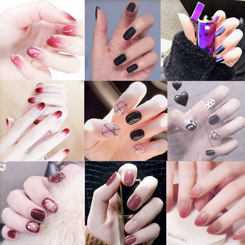 Fake Nails, Removable, Long and Short, Glue-On Style, for Brides, Students, Pregnant Women, Internet Celebrities, Tiktok Wearable Nail Art, Finished Nail Pieces Fake Nails, Removable, Long and Short, Glue-On Style, for Brides, Students, Pregnant Women, Internet Celebrities, Tiktok Wearable Nail Art, Finished Nail Pieces
