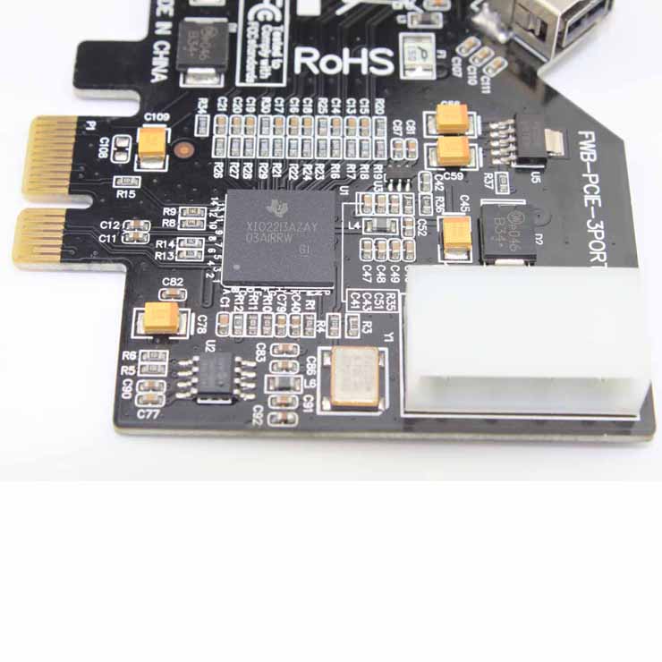 PCIExpress To Firewire 800 IEEE1394B 2+1 ports TI XIO2213 Video