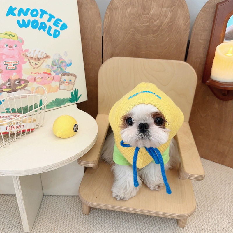 2023 PET HATS Dogs Autumn Winter Hair Line Hat Faro Kirki Snownery Marzis Small And Medium Dog Scarf-Taobao