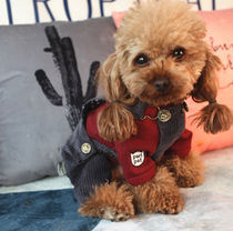 New puppy clothes pet four-legged back pants dog VIP Sherary Teddy Tide brand sweater