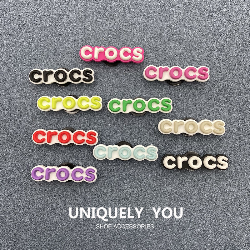 New Style Compatible with Crocs Clogs, Beach Shoes, Shoe Charms, Decorative Shoe Buckles, DIY Accessories, English Logo New Style Compatible with Crocs Clogs, Beach Shoes, Shoe Charms, Decorative Shoe Buckles, DIY Accessories, English Logo