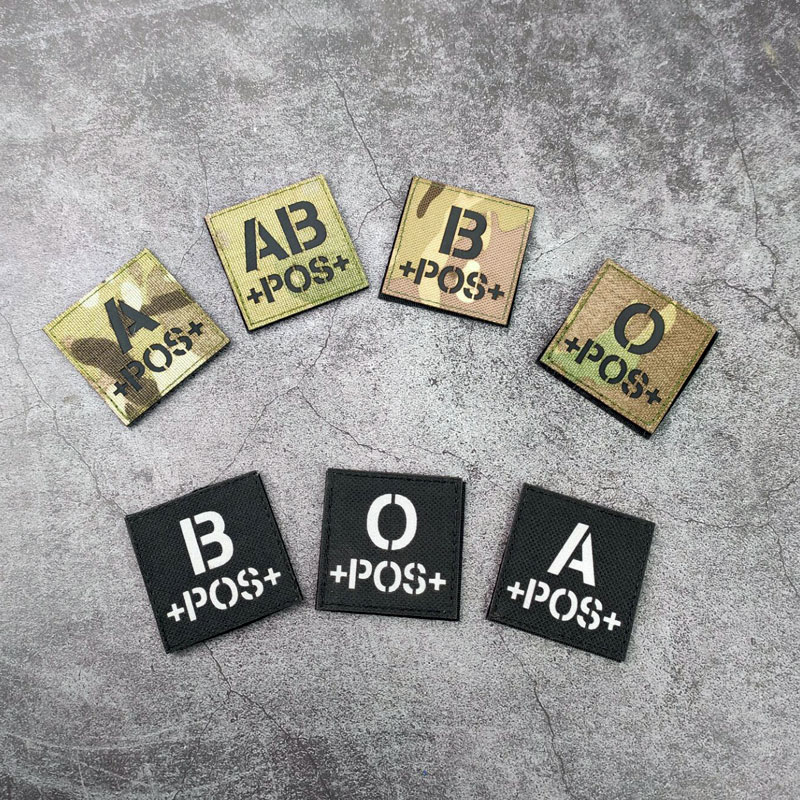 IR reflective magic sticker blood type chapter reflective magic sticker IR night vision badge backpack sticker cap sticker morale epaulette