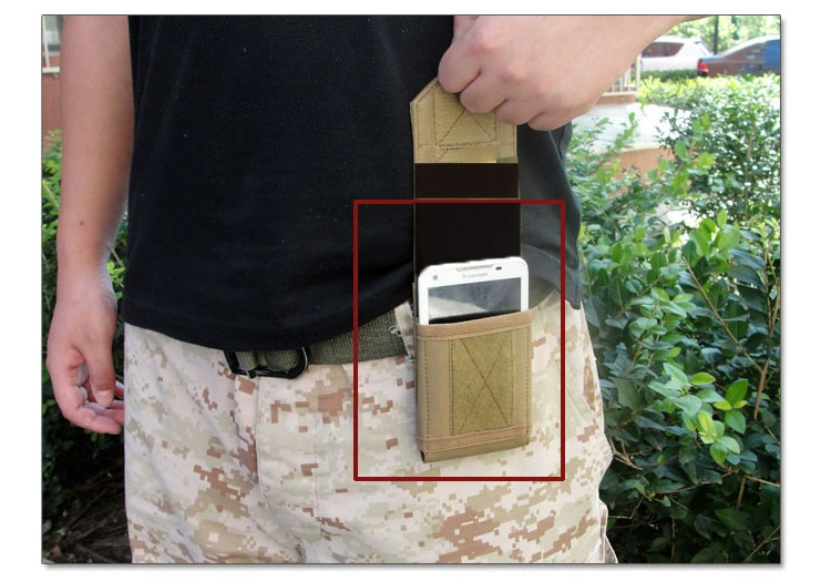 Túi đựng điện thoại di động chiến thuật đa chức năng 5,5 túi 5,5 inch dọc nam thể thao ngoài trời đeo đai túi điện thoại di động - Túi túi đeo hông nam the thao