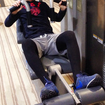 Mens foot pantyhose elastic tight body slimming underlay sports autumn pants warm belt bag bag foot can be worn outside stockings