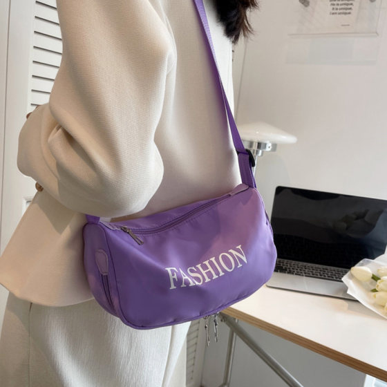 韩国ins2022新款帆布宽肩带波士顿水桶包斜跨学生单肩大容量背包