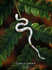 YIHE Original Spotted Golden Snake Niche Art Unique Ceramic Snake Zodiac Year Coat Brooch for Men and Women