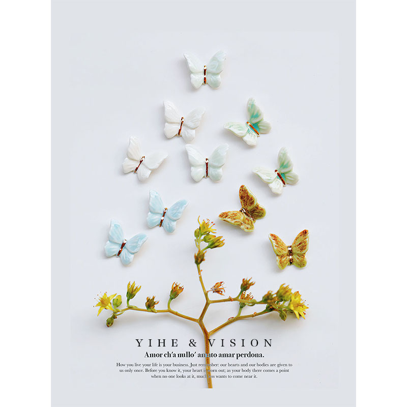 Shell Butterfly Earrings Women's Niche Design Women's Earrings 2024 New High-end Cool Fairy Earrings