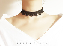 Japan and South Korea Harajuku soft sister Lolita retro temperament short broadband lace neck strap collar necklace