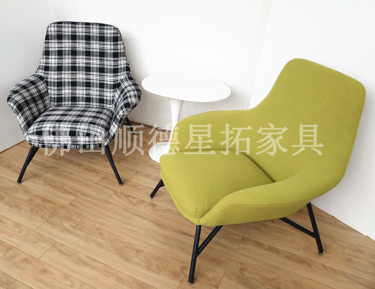 Đơn giản phòng khách hiện đại ghế sofa da Bắc Âu duy nhất thiết kế nội thất thời trang sáng tạo ban công phòng chờ ghế