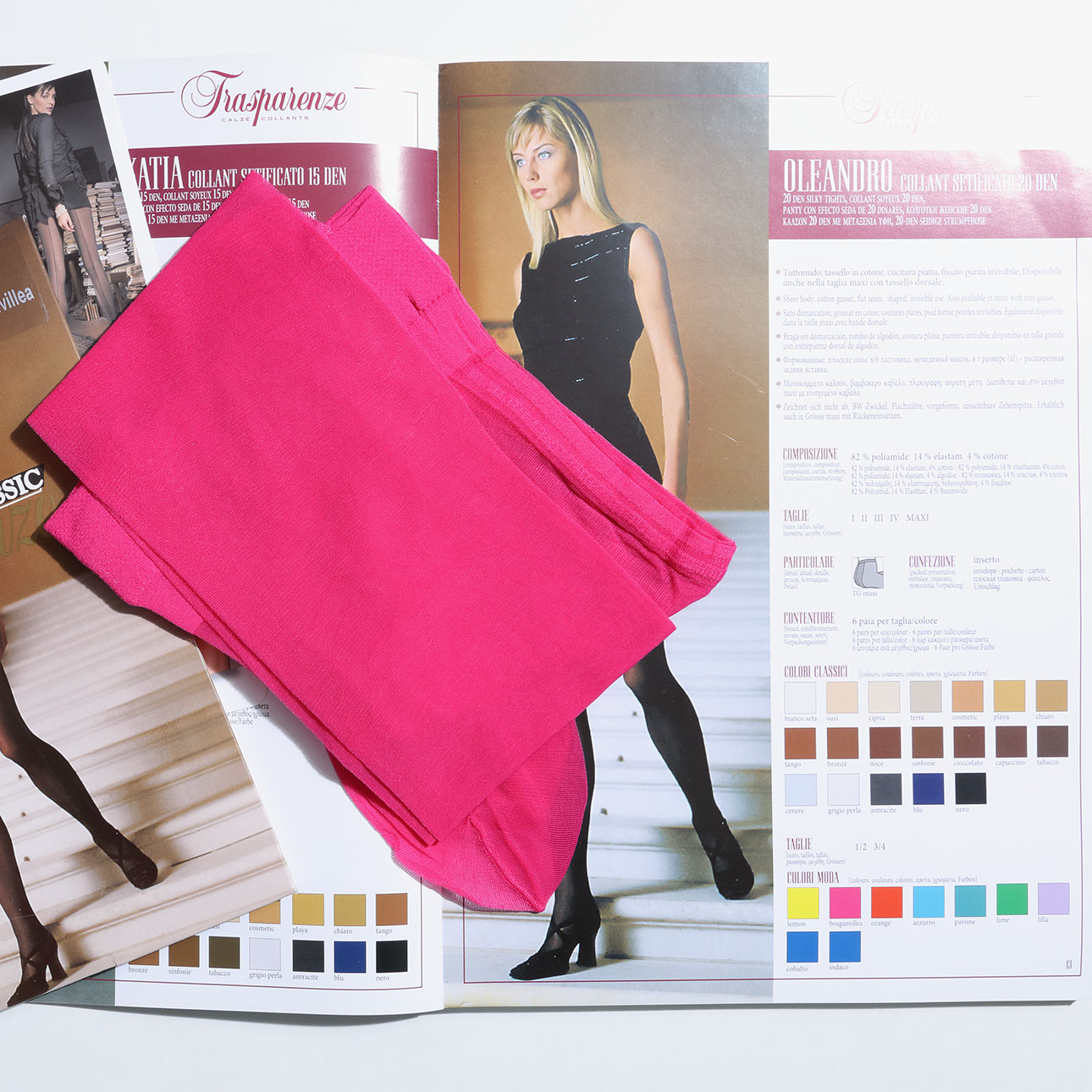 dòng Summer vớ màu trong suốt Trasparenze siêu mỏng 20D thời trang womens vớ jumpsuit ngọt màu