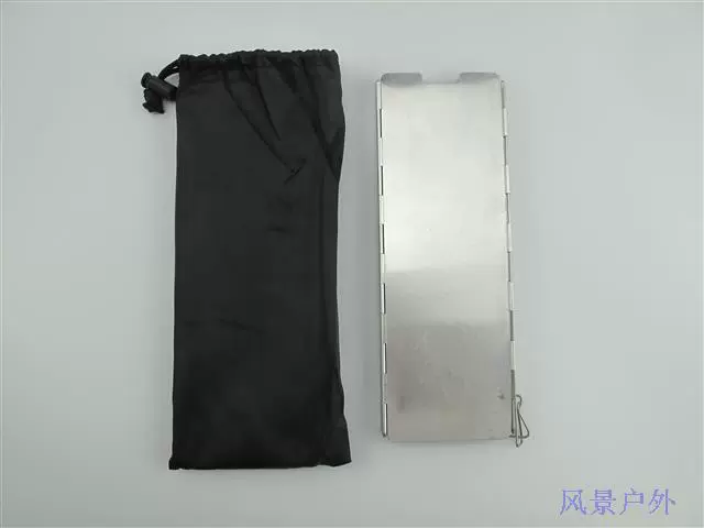 Kính chắn gió ngoài trời siêu nhẹ di động gấp hợp kim nhôm đầu đốt bếp kính chắn gió 10 miếng với bu lông - Bếp lò / bộ đồ ăn / đồ nướng dã ngoại bep con