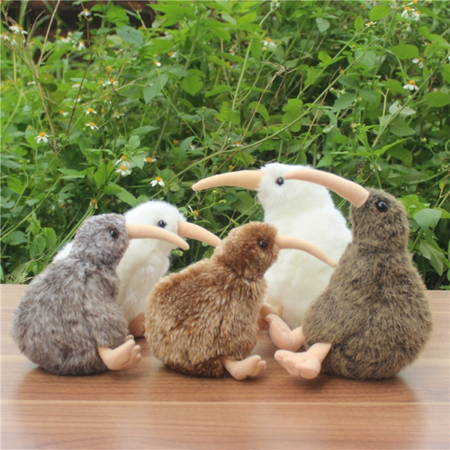 Плюшевая кукла с имитацией киви, кукла-птица киви, бескрылая птица киви, коричневая кукла-птица в стиле Новой Зеландии