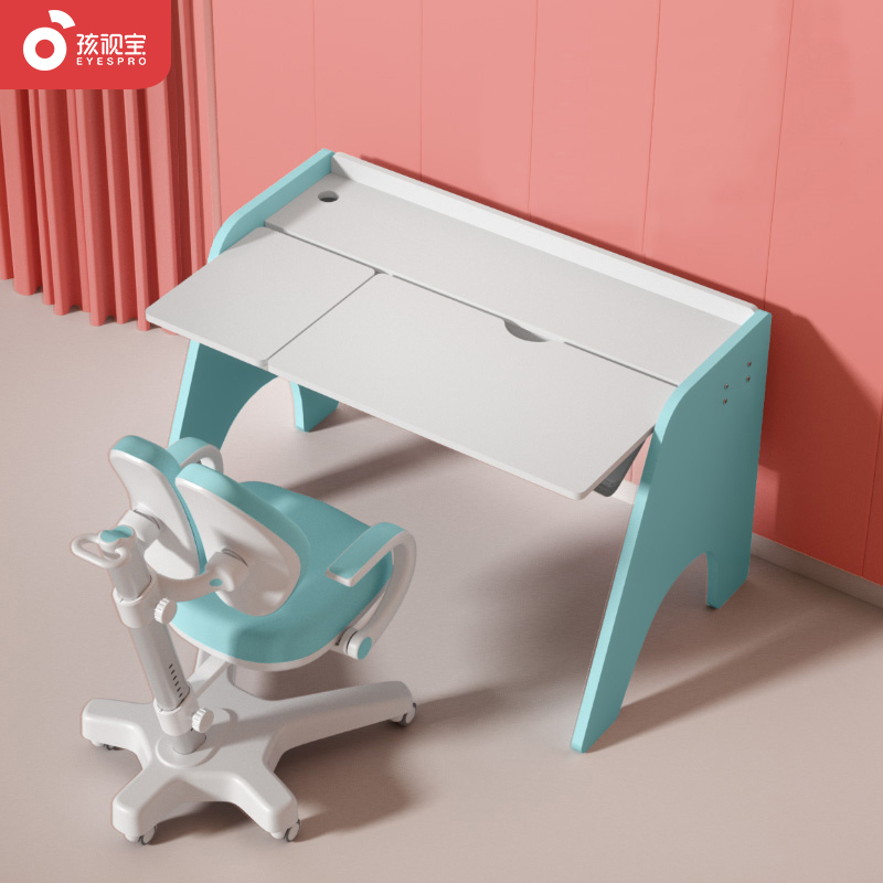 Children's treasure children's desk student small apartment writing learning desk and chair can lift home children's homework desk and chair
