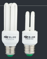 NVC Lighting screw energy-saving lamp 2U3U straight tube bulb 3W 5W 8W 12W white light warm light E27 three primary colors