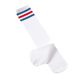 Children's mid-calf socks pure cotton white striped boys and girls over-the-knee socks performance student socks high stockings