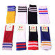 Children's mid-calf socks pure cotton white striped boys and girls over-the-knee socks performance student socks high stockings