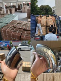 304 нержавеющей стали локоть 90 градусов сварка лестница подлокотник локоть 45 -градусный круг изгиб выпускной промышленность удлинять локоть