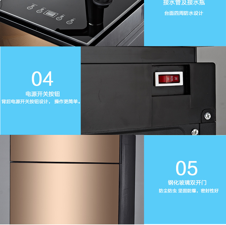 máy lọc nước nóng lạnh trực tiếp Máy lọc nước gia đình để bàn nhỏ thẳng đứng nóng lạnh tự động cấp nước thấp hơn máy pha trà thanh bình lọc nước mini